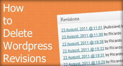 how to delete wordpress revisions
